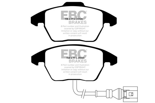 Bremsbelagsatz, Scheibenbremse Vorderachse EBC Brakes DP31517C von EBC Brakes