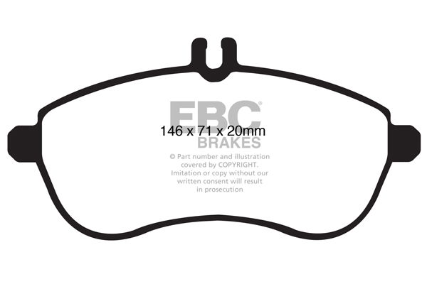 Bremsbelagsatz, Scheibenbremse Vorderachse EBC Brakes DP31989C von EBC Brakes