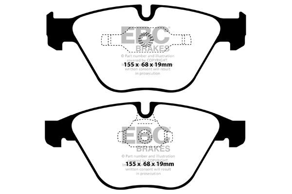 Bremsbelagsatz, Scheibenbremse Vorderachse EBC Brakes DP32006C von EBC Brakes