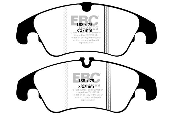 Bremsbelagsatz, Scheibenbremse Vorderachse EBC Brakes DP32055C von EBC Brakes