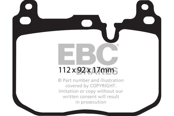 Bremsbelagsatz, Scheibenbremse Vorderachse EBC Brakes DP32130C von EBC Brakes