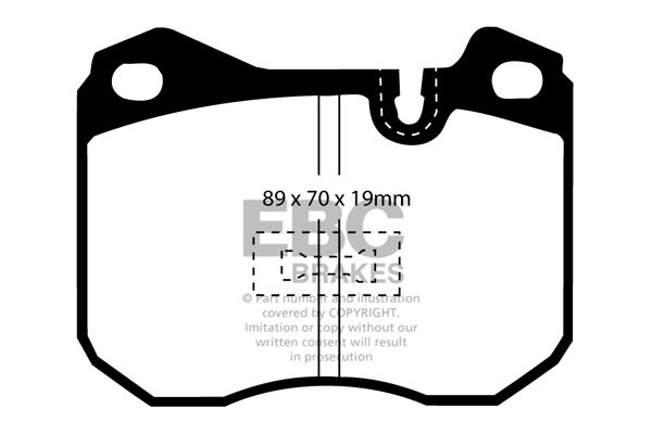 Bremsbelagsatz, Scheibenbremse Vorderachse EBC Brakes DP3345C von EBC Brakes