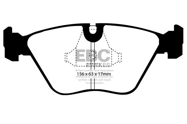 Bremsbelagsatz, Scheibenbremse Vorderachse EBC Brakes DP3689/2C von EBC Brakes