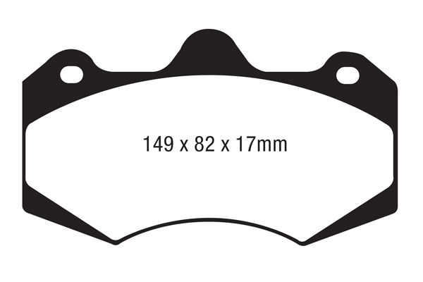 Bremsbelagsatz, Scheibenbremse Vorderachse EBC Brakes DP4062R von EBC Brakes