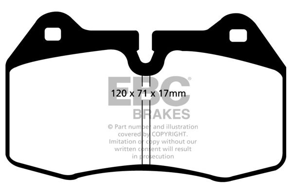 Bremsbelagsatz, Scheibenbremse Vorderachse EBC Brakes DP41032R von EBC Brakes