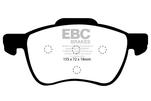 Bremsbelagsatz, Scheibenbremse Vorderachse EBC Brakes DP41229R von EBC Brakes