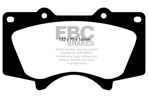 Bremsbelagsatz, Scheibenbremse Vorderachse EBC Brakes DP41657R von EBC Brakes