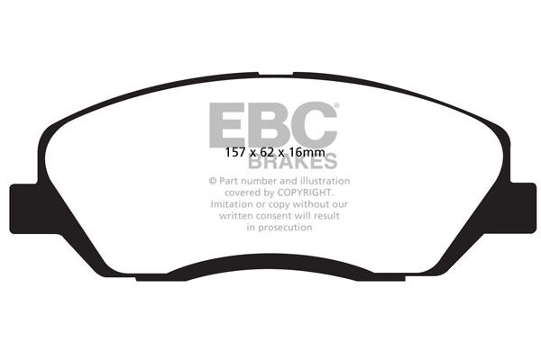 Bremsbelagsatz, Scheibenbremse Vorderachse EBC Brakes DP41783R von EBC Brakes