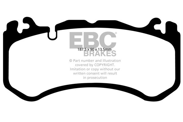 Bremsbelagsatz, Scheibenbremse Vorderachse EBC Brakes DP41939R von EBC Brakes