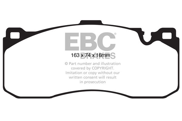 Bremsbelagsatz, Scheibenbremse Vorderachse EBC Brakes DP41995R von EBC Brakes