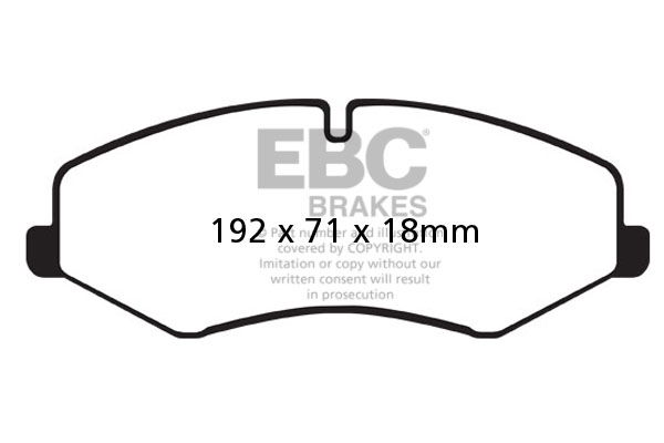 Bremsbelagsatz, Scheibenbremse Vorderachse EBC Brakes DP42060R von EBC Brakes