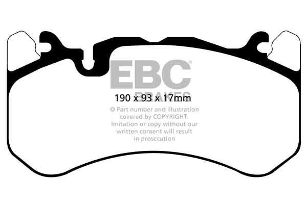 Bremsbelagsatz, Scheibenbremse Vorderachse EBC Brakes DP42081R von EBC Brakes