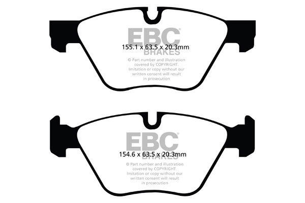 Bremsbelagsatz, Scheibenbremse Vorderachse EBC Brakes DP42088R von EBC Brakes