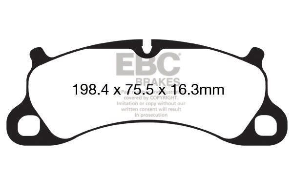 Bremsbelagsatz, Scheibenbremse Vorderachse EBC Brakes DP42144R von EBC Brakes