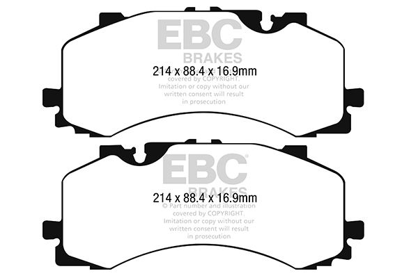 Bremsbelagsatz, Scheibenbremse Vorderachse EBC Brakes DP42279R von EBC Brakes