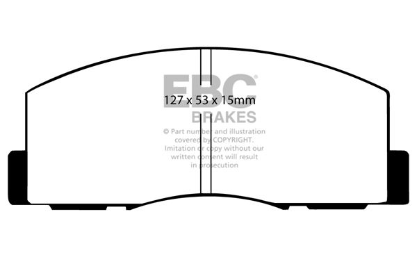 Bremsbelagsatz, Scheibenbremse Vorderachse EBC Brakes DP461 von EBC Brakes