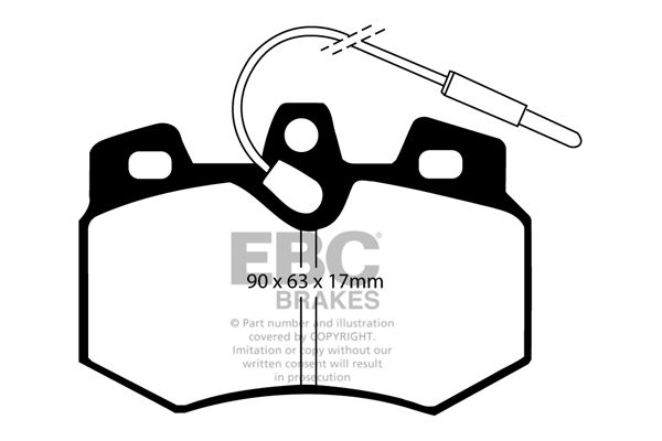 Bremsbelagsatz, Scheibenbremse Vorderachse EBC Brakes DP4626R von EBC Brakes