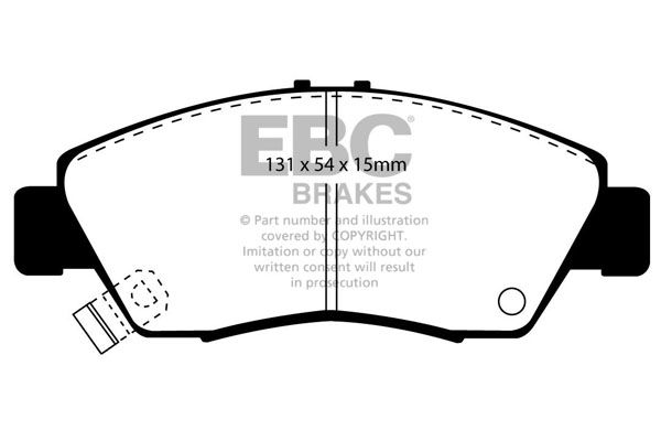 Bremsbelagsatz, Scheibenbremse Vorderachse EBC Brakes DP4890R von EBC Brakes