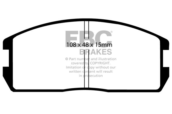 Bremsbelagsatz, Scheibenbremse Vorderachse EBC Brakes DP537 von EBC Brakes