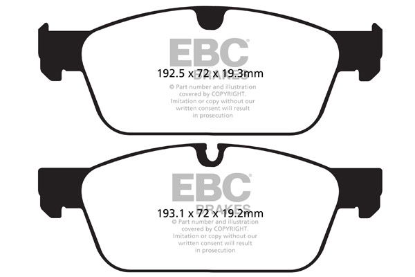 Bremsbelagsatz, Scheibenbremse Vorderachse EBC Brakes DP62156 von EBC Brakes