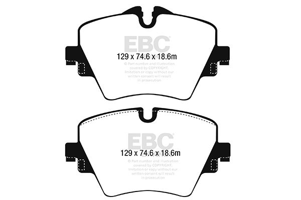 Bremsbelagsatz, Scheibenbremse Vorderachse EBC Brakes DP62245 von EBC Brakes