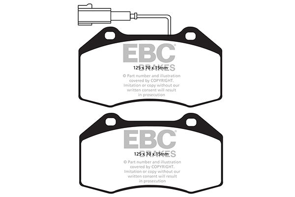 Bremsbelagsatz, Scheibenbremse Vorderachse EBC Brakes DPX2021 von EBC Brakes