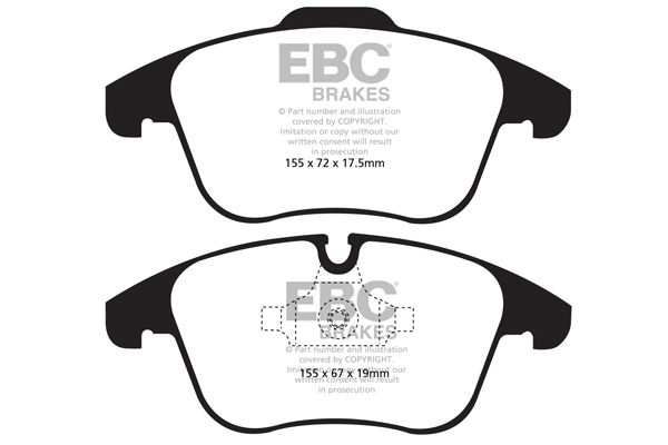 Bremsbelagsatz, Scheibenbremse Vorderachse EBC Brakes DPX2040 von EBC Brakes