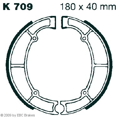 EBC Brakes Bremsbacken K709 41048-1059,41048-1070,410481059 Trommelbremsbacken,Bremsbackensatz 410481070,42019-012,42019012 von EBC Brakes