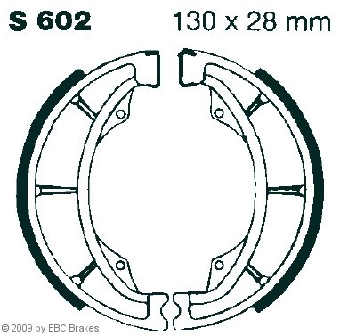 EBC Brakes Bremsbacken S602 41048-1007,42019-010,54401-07820 Trommelbremsbacken,Bremsbackensatz 54410-37410,5441007002,41048-1087,5440007870 von EBC Brakes