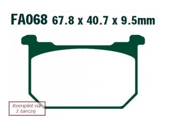 EBC Brakes Bremsbelagsatz FA068 Bremsbeläge,Bremsklötze,Bremssteine,Bremsbeläge & Bremsbelagsatz,Bremsklötze & Bremsbelagsatz von EBC Brakes