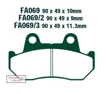 EBC Brakes Bremsbelagsatz FA069/2 Bremsbeläge,Bremsklötze,Bremssteine,Bremsbeläge & Bremsbelagsatz,Bremsklötze & Bremsbelagsatz von EBC Brakes