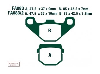 EBC Brakes Bremsbelagsatz FA083TT Bremsbeläge,Bremsklötze,Bremssteine,Bremsbeläge & Bremsbelagsatz,Bremsklötze & Bremsbelagsatz von EBC Brakes