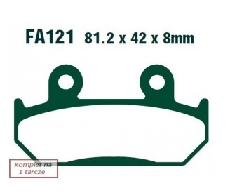 EBC Brakes Bremsbelagsatz FA121 Bremsbeläge,Bremsklötze,Bremssteine,Bremsbeläge & Bremsbelagsatz,Bremsklötze & Bremsbelagsatz von EBC Brakes