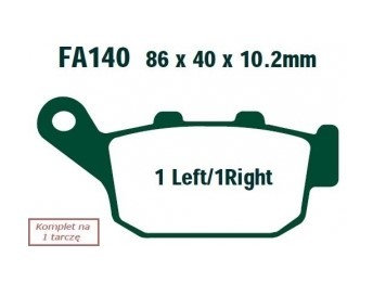 EBC Brakes Bremsbelagsatz FA140 Bremsbeläge,Bremsklötze,Bremssteine,Bremsbeläge & Bremsbelagsatz,Bremsklötze & Bremsbelagsatz von EBC Brakes