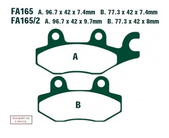 EBC Brakes Bremsbelagsatz FA165TT Bremsbeläge,Bremsklötze,Bremssteine,Bremsbeläge & Bremsbelagsatz,Bremsklötze & Bremsbelagsatz von EBC Brakes