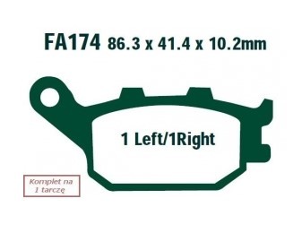 EBC Brakes Bremsbelagsatz FA174 Bremsbeläge,Bremsklötze,Bremssteine,Bremsbeläge & Bremsbelagsatz,Bremsklötze & Bremsbelagsatz von EBC Brakes