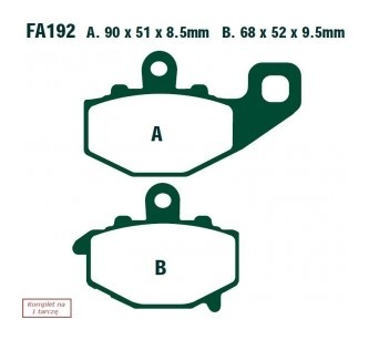 EBC Brakes Bremsbelagsatz FA192 Bremsbeläge,Bremsklötze,Bremssteine,Bremsbeläge & Bremsbelagsatz,Bremsklötze & Bremsbelagsatz von EBC Brakes