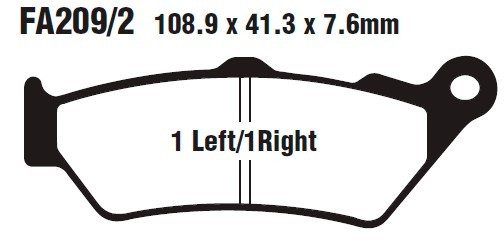 EBC Brakes Bremsbelagsatz FA209/2HH Bremsbeläge,Bremsklötze,Bremssteine,Bremsbeläge & Bremsbelagsatz,Bremsklötze & Bremsbelagsatz von EBC Brakes