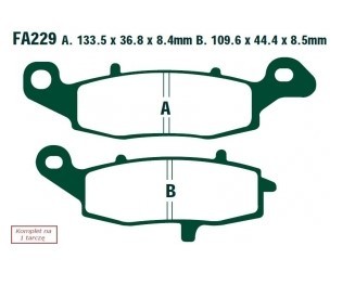 EBC Brakes Bremsbelagsatz FA229HH Bremsbeläge,Bremsklötze,Bremssteine,Bremsbeläge & Bremsbelagsatz,Bremsklötze & Bremsbelagsatz von EBC Brakes