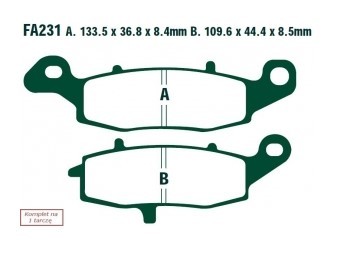 EBC Brakes Bremsbelagsatz FA231HH Bremsbeläge,Bremsklötze,Bremssteine,Bremsbeläge & Bremsbelagsatz,Bremsklötze & Bremsbelagsatz von EBC Brakes