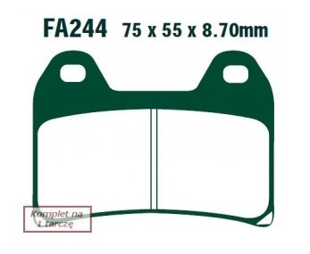 EBC Brakes Bremsbelagsatz FA244 Bremsbeläge,Bremsklötze,Bremssteine,Bremsbeläge & Bremsbelagsatz,Bremsklötze & Bremsbelagsatz von EBC Brakes