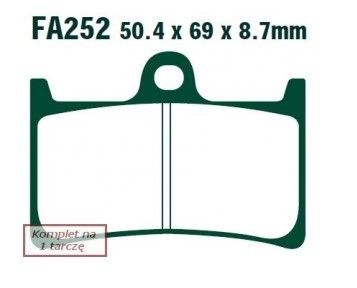 EBC Brakes Bremsbelagsatz FA252 Bremsbeläge,Bremsklötze,Bremssteine,Bremsbeläge & Bremsbelagsatz,Bremsklötze & Bremsbelagsatz von EBC Brakes