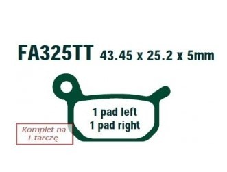EBC Brakes Bremsbelagsatz FA325TT Bremsbeläge,Bremsklötze,Bremssteine,Bremsbeläge & Bremsbelagsatz,Bremsklötze & Bremsbelagsatz von EBC Brakes