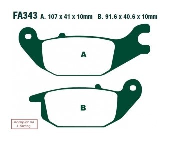 EBC Brakes Bremsbelagsatz FA343 Bremsbeläge,Bremsklötze,Bremssteine,Bremsbeläge & Bremsbelagsatz,Bremsklötze & Bremsbelagsatz von EBC Brakes