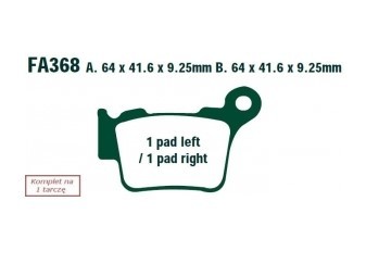 EBC Brakes Bremsbelagsatz FA368TT Bremsbeläge,Bremsklötze,Bremssteine,Bremsbeläge & Bremsbelagsatz,Bremsklötze & Bremsbelagsatz von EBC Brakes