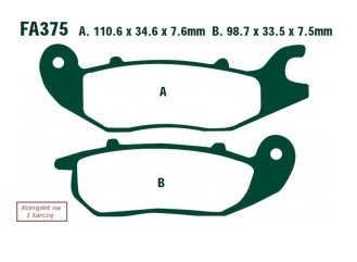 EBC Brakes Bremsbelagsatz FA375 Bremsbeläge,Bremsklötze,Bremssteine,Bremsbeläge & Bremsbelagsatz,Bremsklötze & Bremsbelagsatz von EBC Brakes