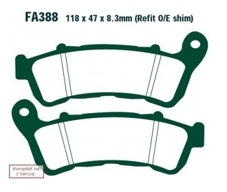 EBC Brakes Bremsbelagsatz FA388 Bremsbeläge,Bremsklötze,Bremssteine,Bremsbeläge & Bremsbelagsatz,Bremsklötze & Bremsbelagsatz von EBC Brakes