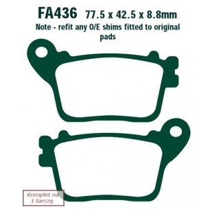 EBC Brakes Bremsbelagsatz FA436 Bremsbeläge,Bremsklötze,Bremssteine,Bremsbeläge & Bremsbelagsatz,Bremsklötze & Bremsbelagsatz von EBC Brakes