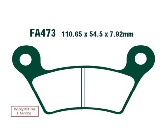 EBC Brakes Bremsbelagsatz FA473 Bremsbeläge,Bremsklötze,Bremssteine,Bremsbeläge & Bremsbelagsatz,Bremsklötze & Bremsbelagsatz von EBC Brakes