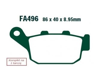 EBC Brakes Bremsbelagsatz FA496 Bremsbeläge,Bremsklötze,Bremssteine,Bremsbeläge & Bremsbelagsatz,Bremsklötze & Bremsbelagsatz von EBC Brakes